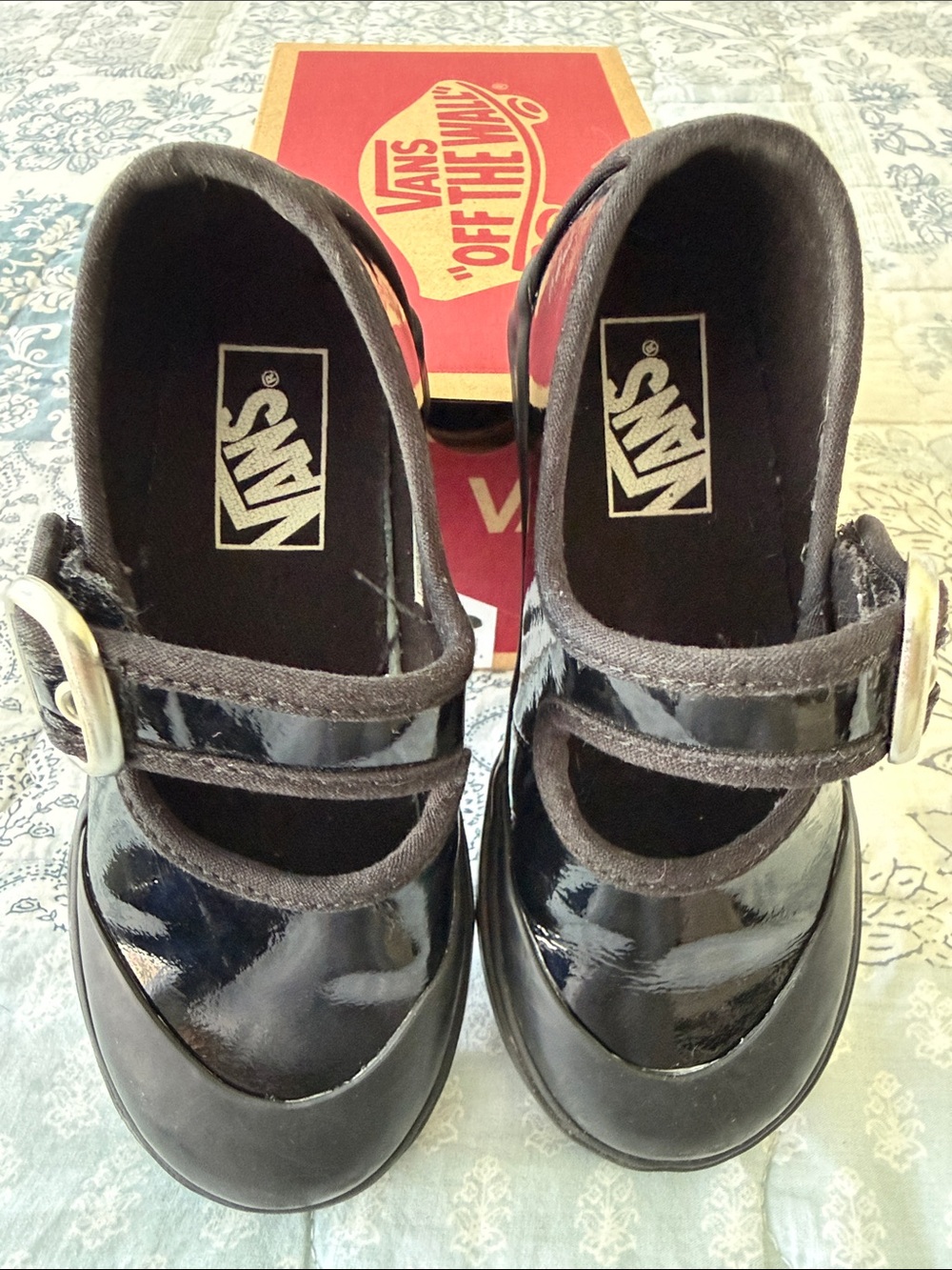 Vans Black Patent Mary-Jane Buckle Shoes - Picture 5 of 6